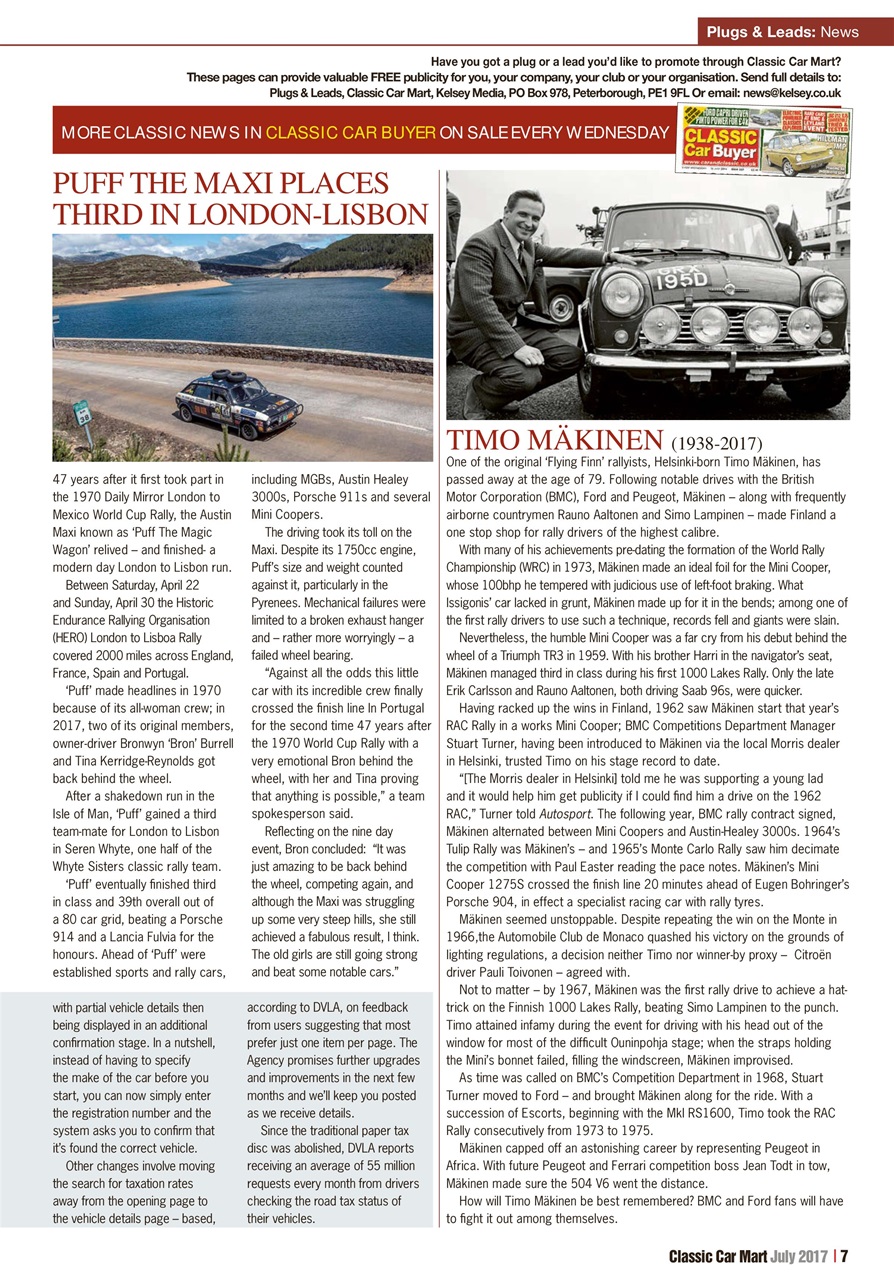 Classic Car Mart Preview Pages