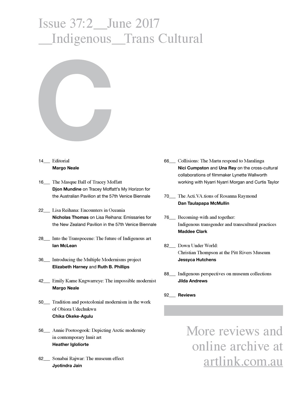 Artlink Magazine Preview Pages