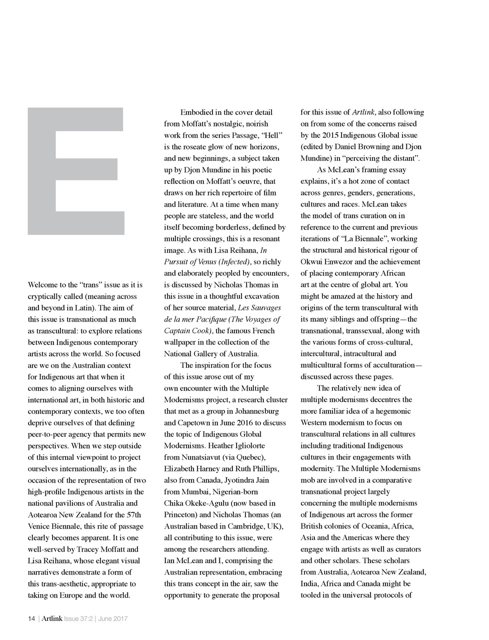 Artlink Magazine Preview Pages