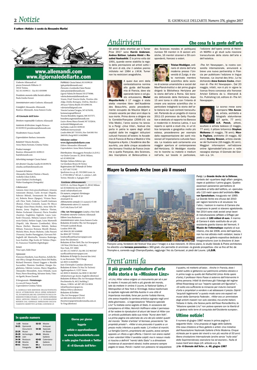 Il Giornale Dell’Arte Preview Pages