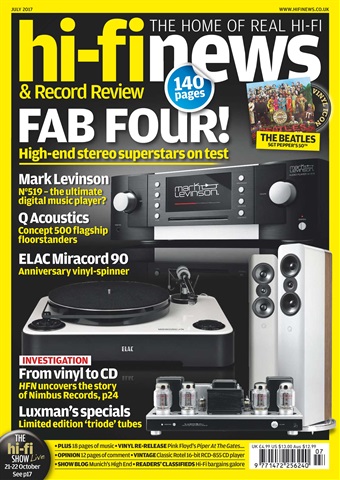 Hi-Fi News issue July 2017