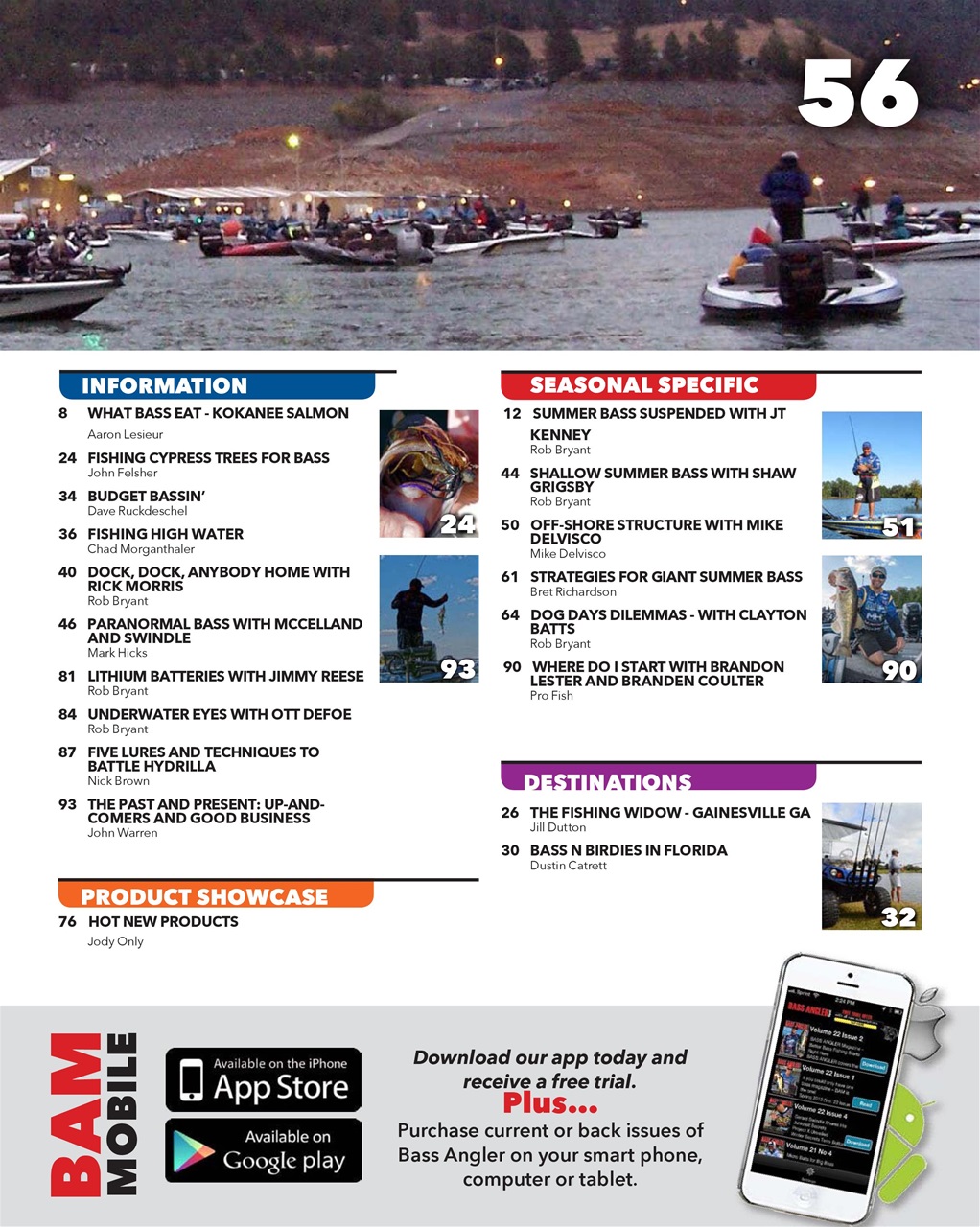 BASS ANGLER MAGAZINE Preview Pages