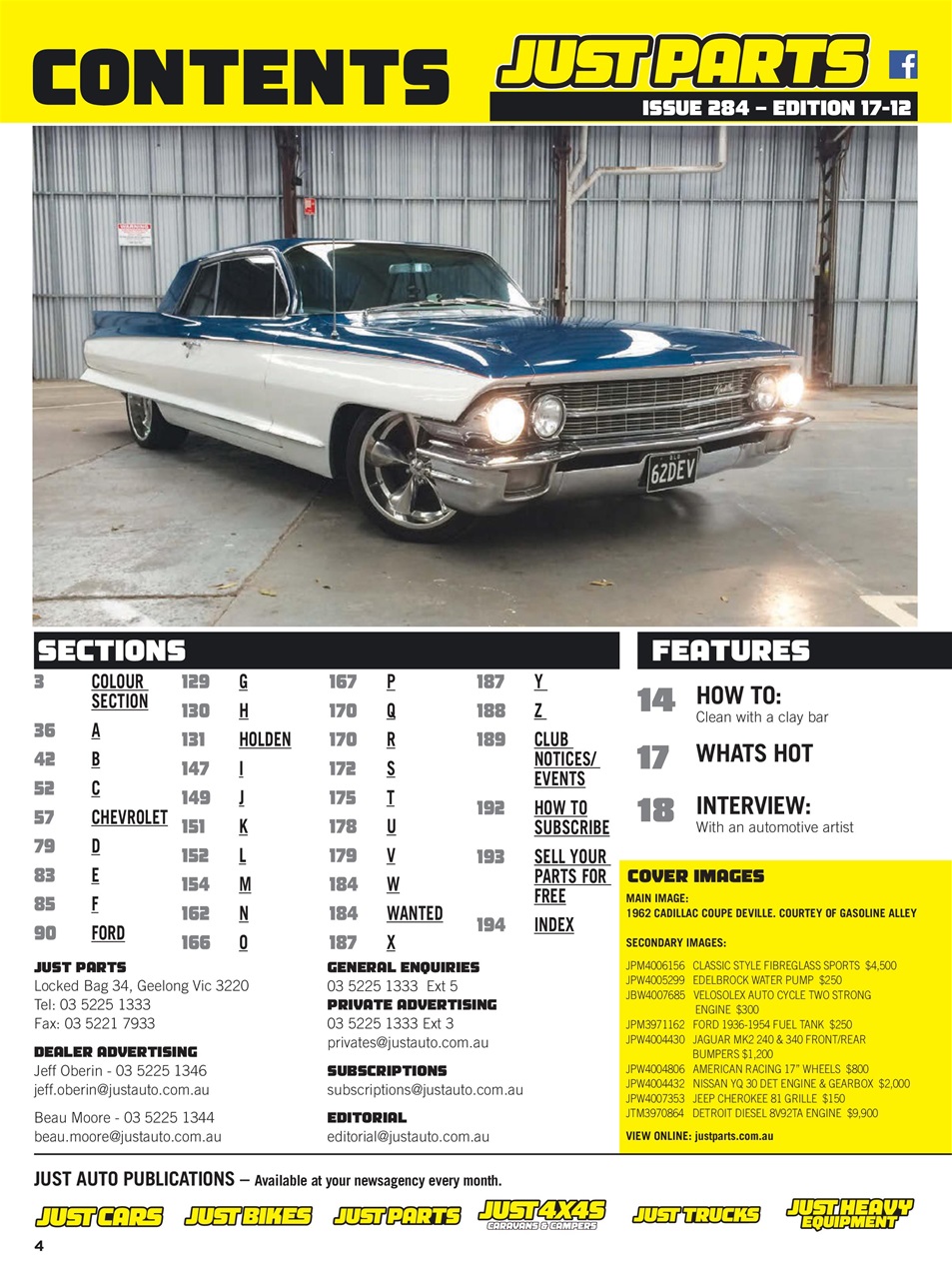 JUST PARTS Preview Pages