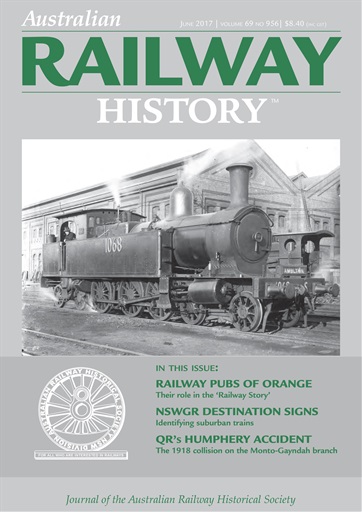 Australian Railway History issue 