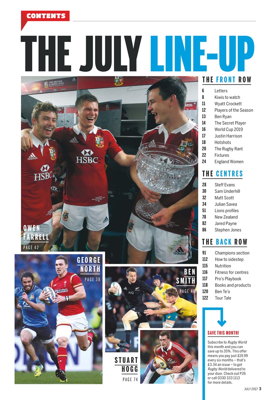Rugby World Preview Pages
