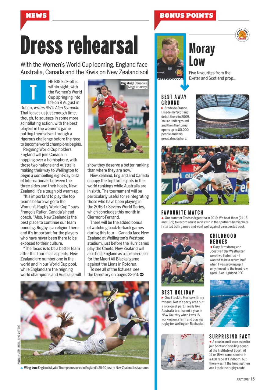 Rugby World Preview Pages