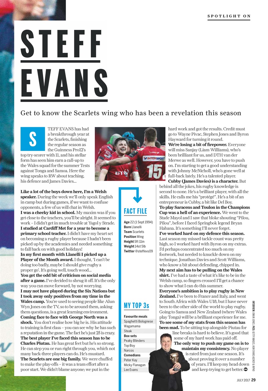 Rugby World Preview Pages