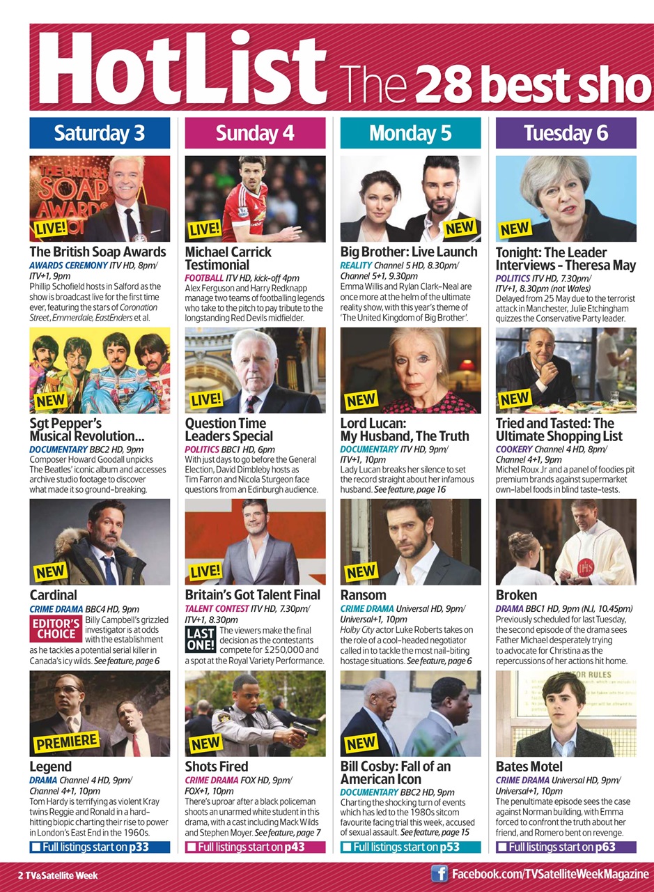 TV & Satellite Week Preview Pages