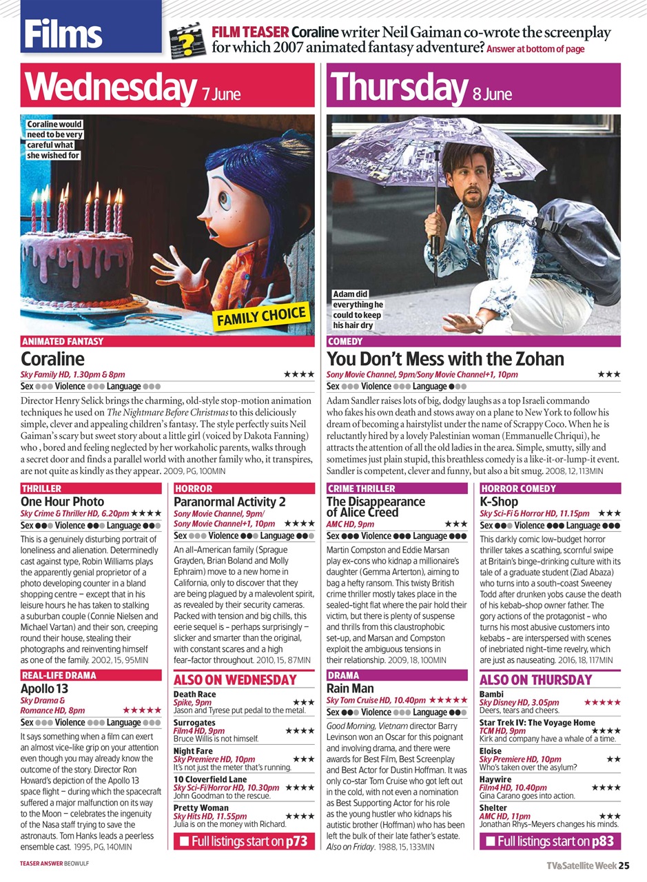 TV & Satellite Week Preview Pages