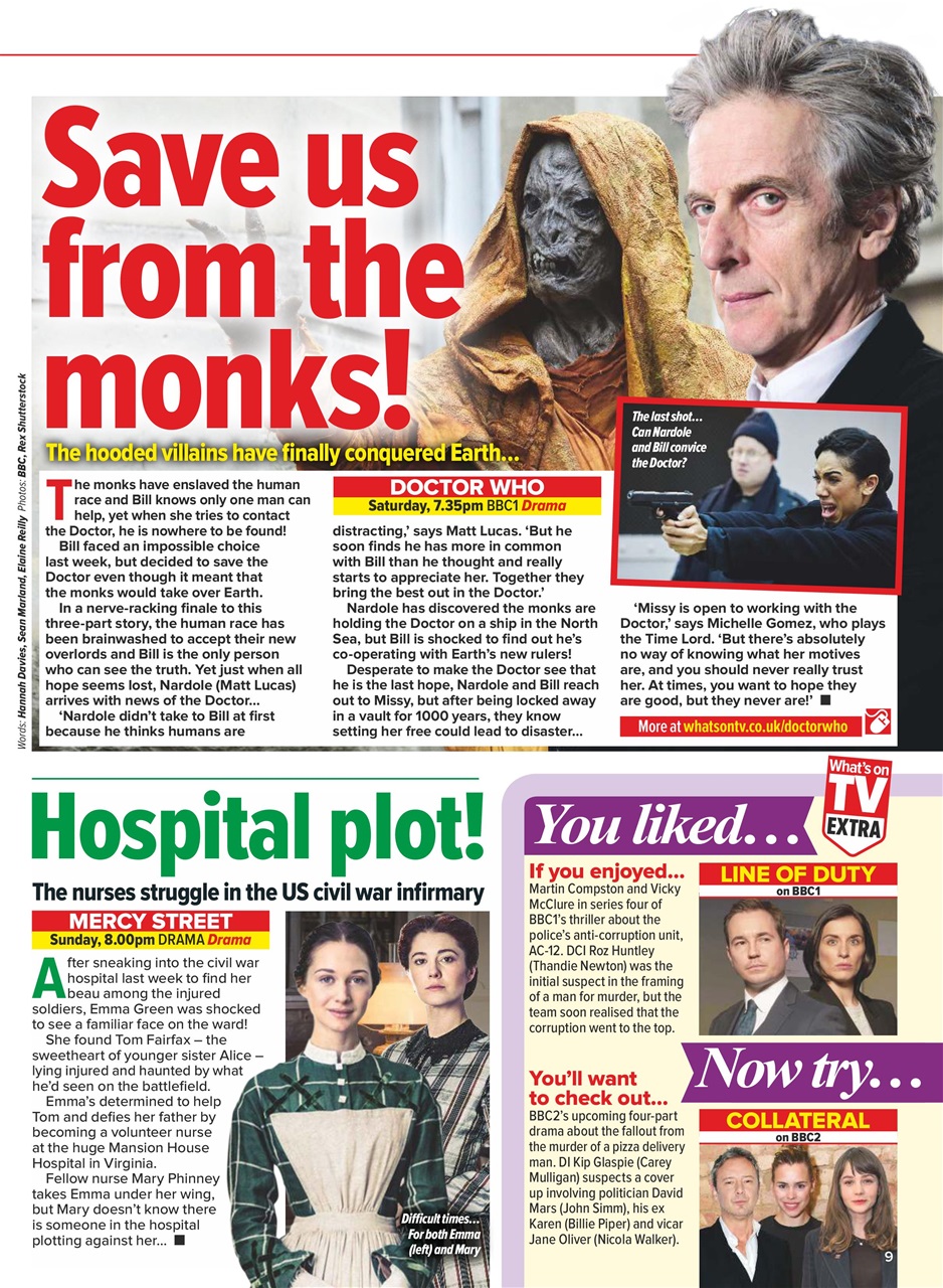 What's on TV Preview Pages