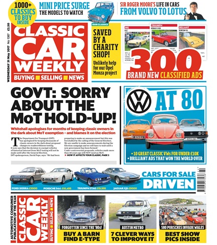 Classic Car Weekly issue 31st May 2017