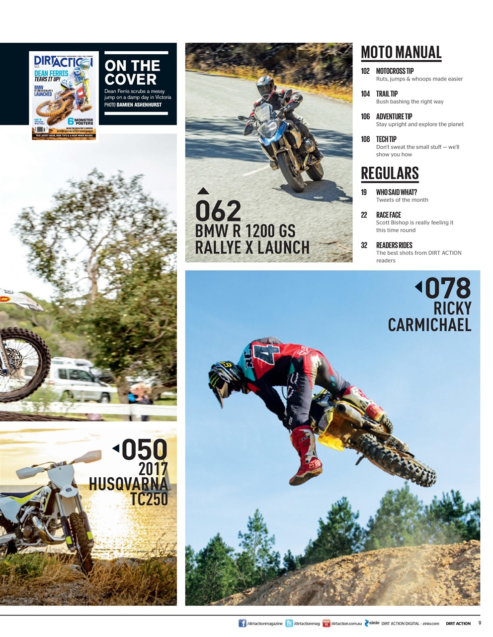 Dirt Action Preview Pages