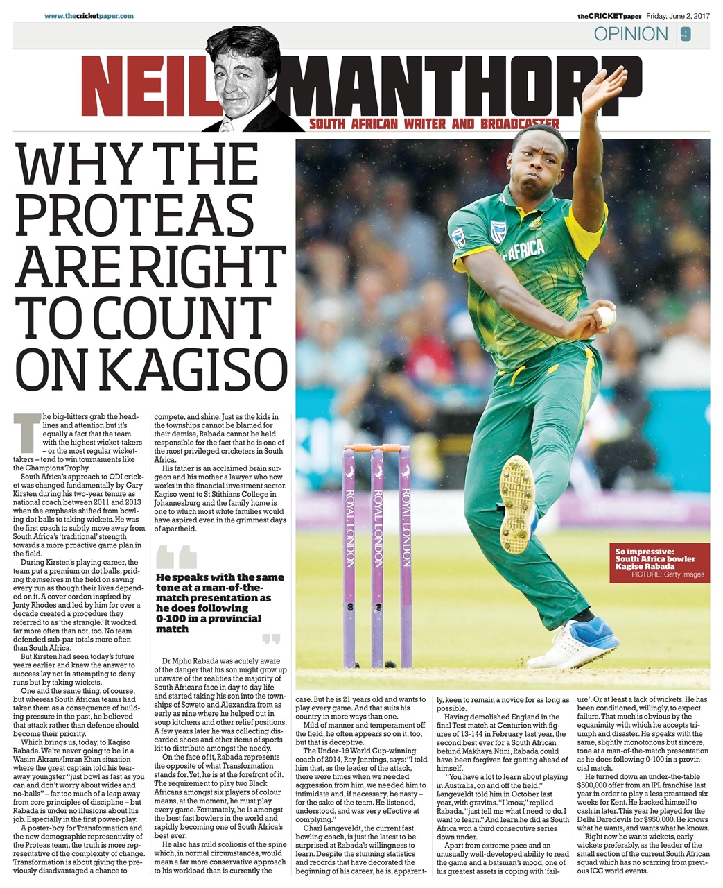 The Cricket Paper Preview Pages