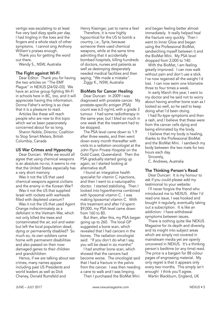 Nexus Magazine Preview Pages