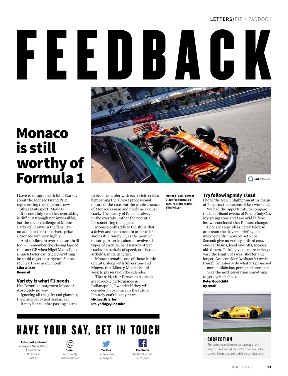 Autosport Preview Pages