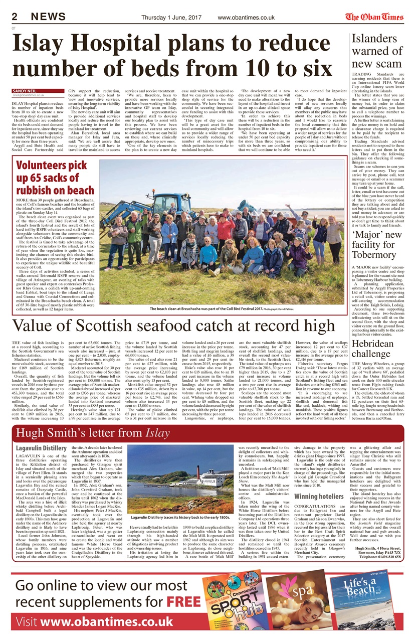 The Oban Times & Lochaber Times Preview Pages