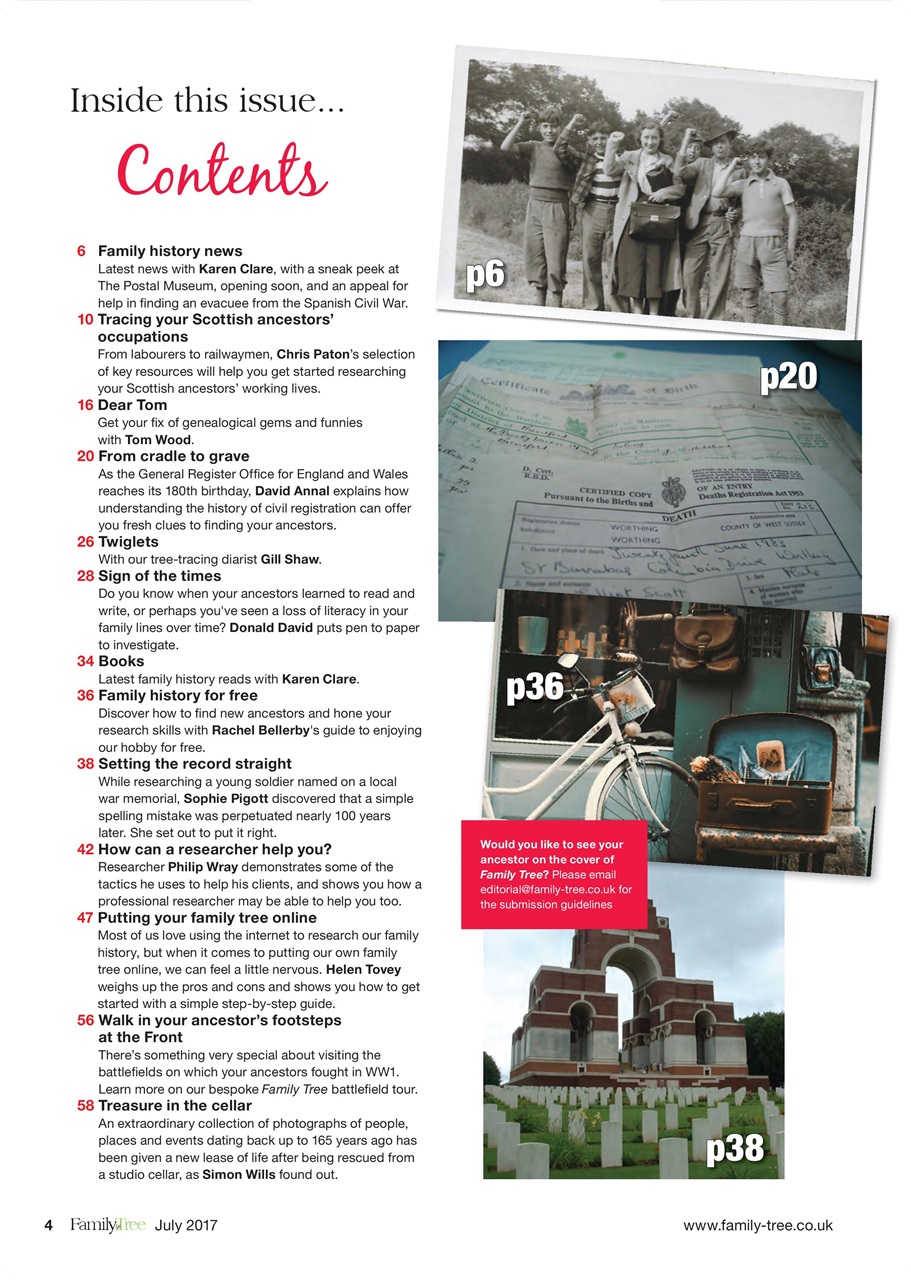 Family Tree Preview Pages