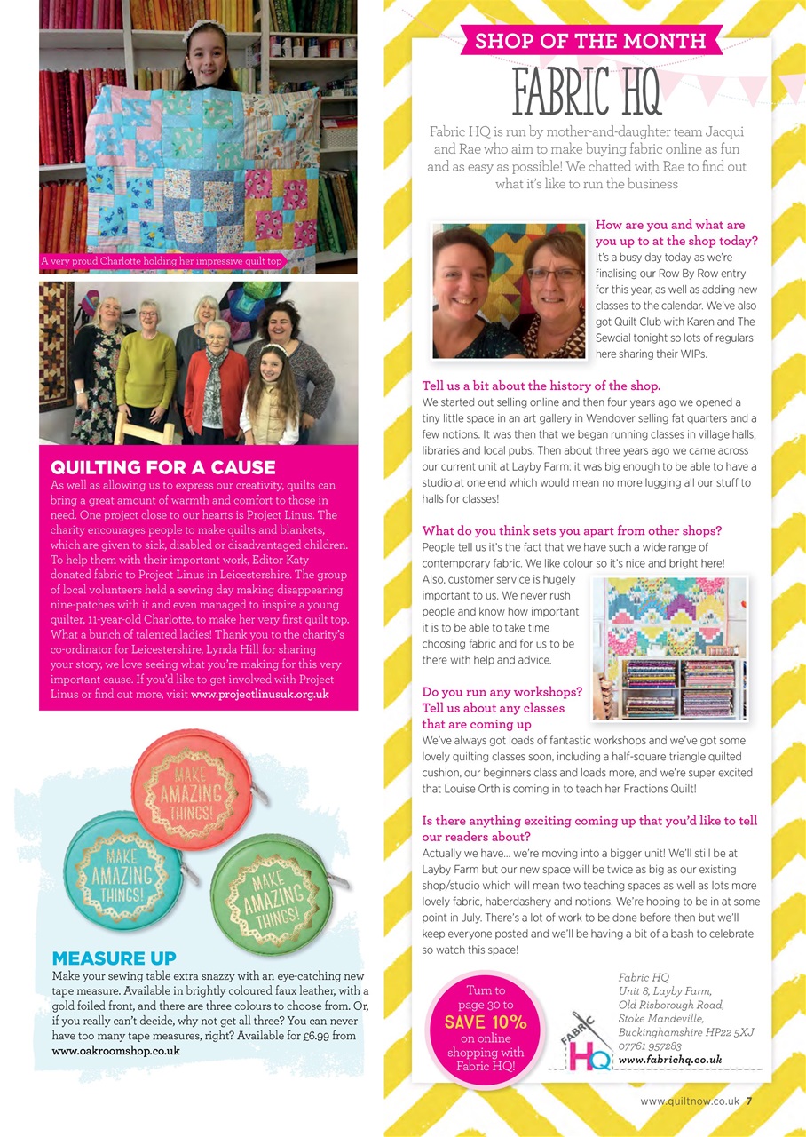 Quilt Now Preview Pages