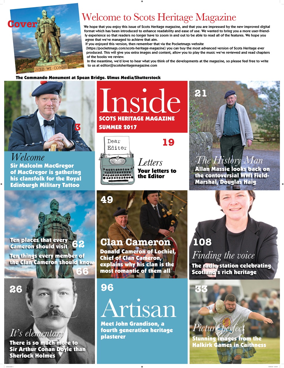 Scots Heritage Magazine Preview Pages