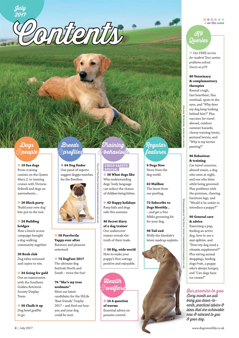 Dogs Monthly Preview Pages