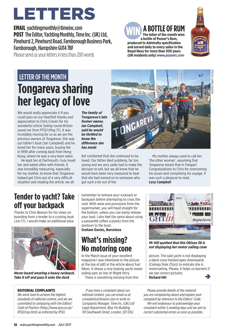 Yachting Monthly Preview Pages