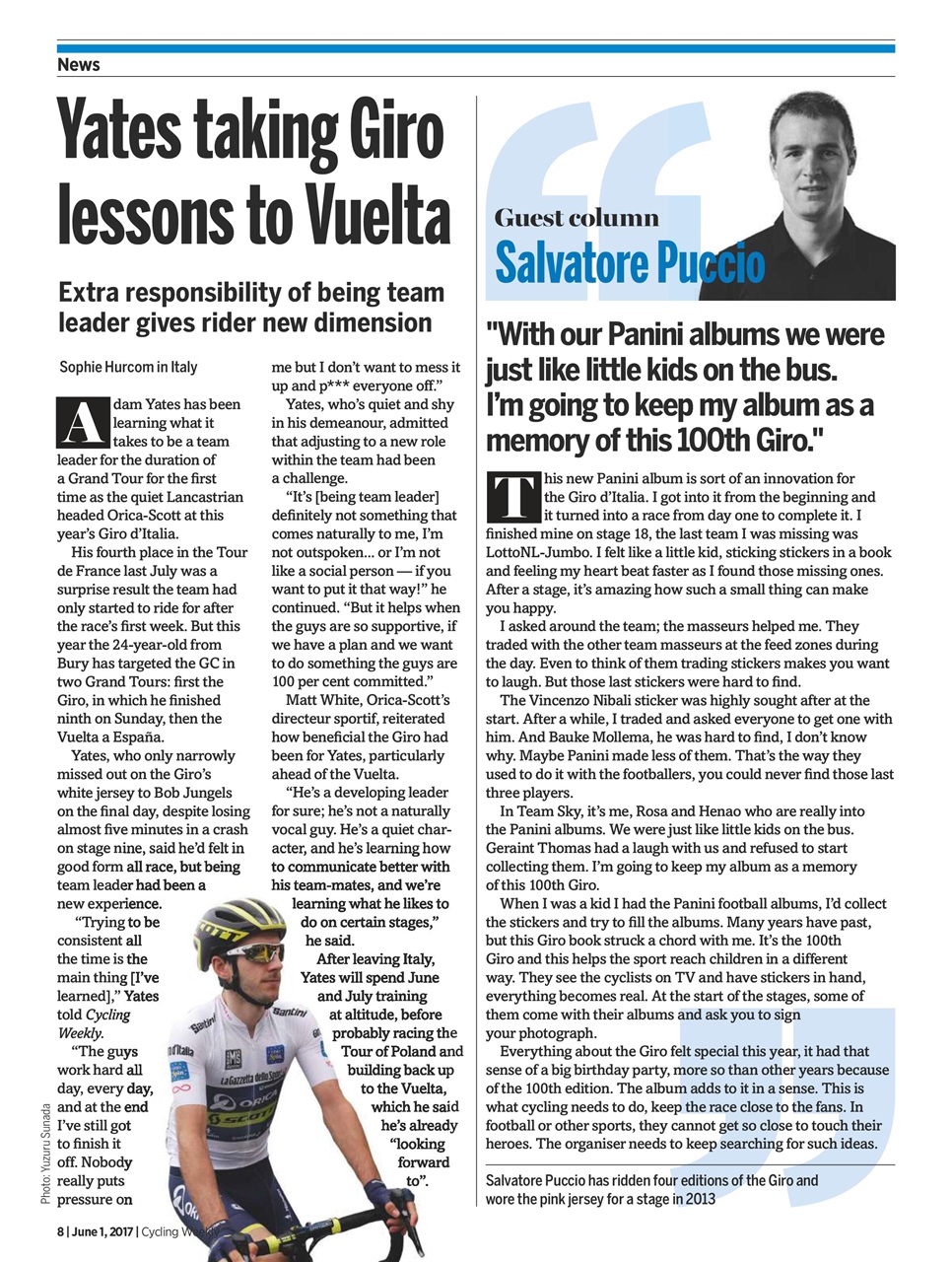 Cycling Weekly Preview Pages