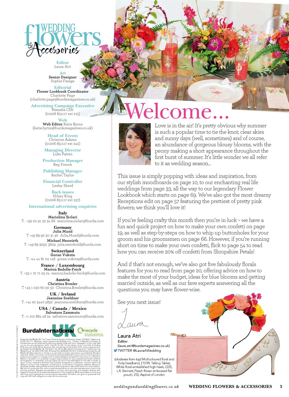 Wedding Flowers Magazine Preview Pages