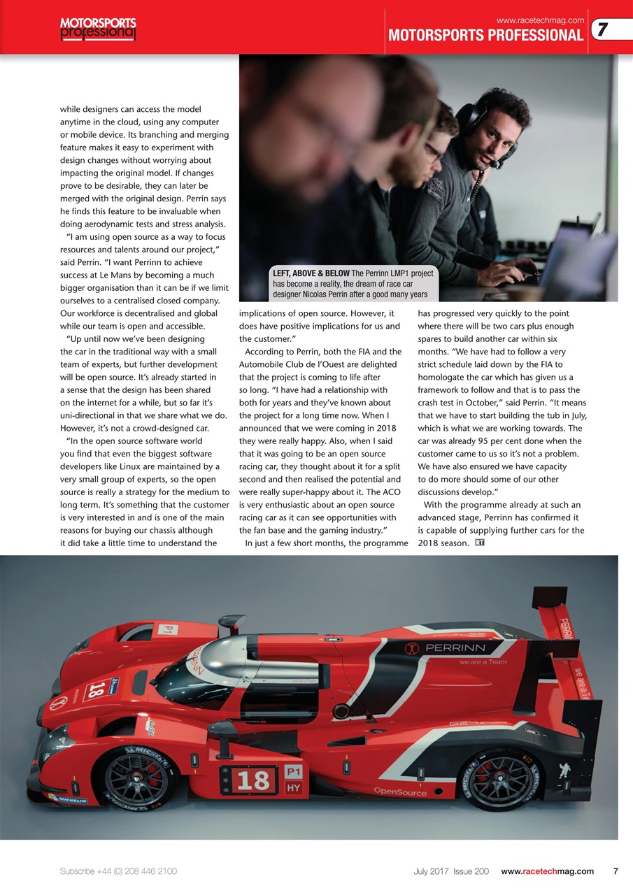 Race Tech Preview Pages