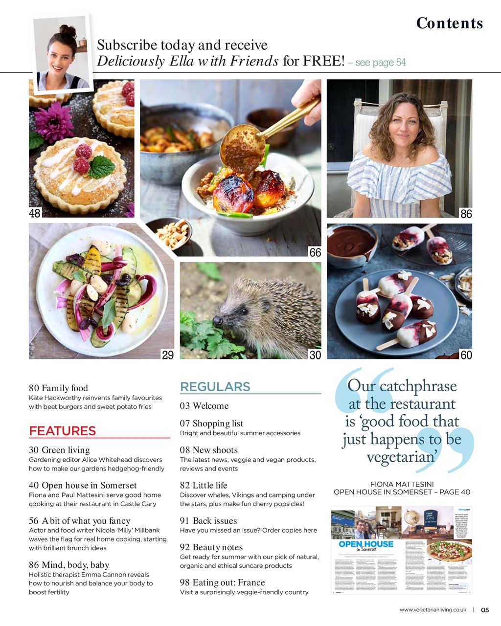 Vegetarian Living Preview Pages