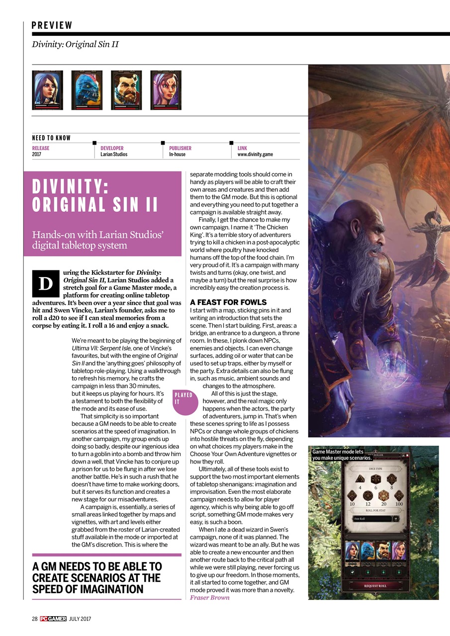PC Gamer (UK Edition) Preview Pages