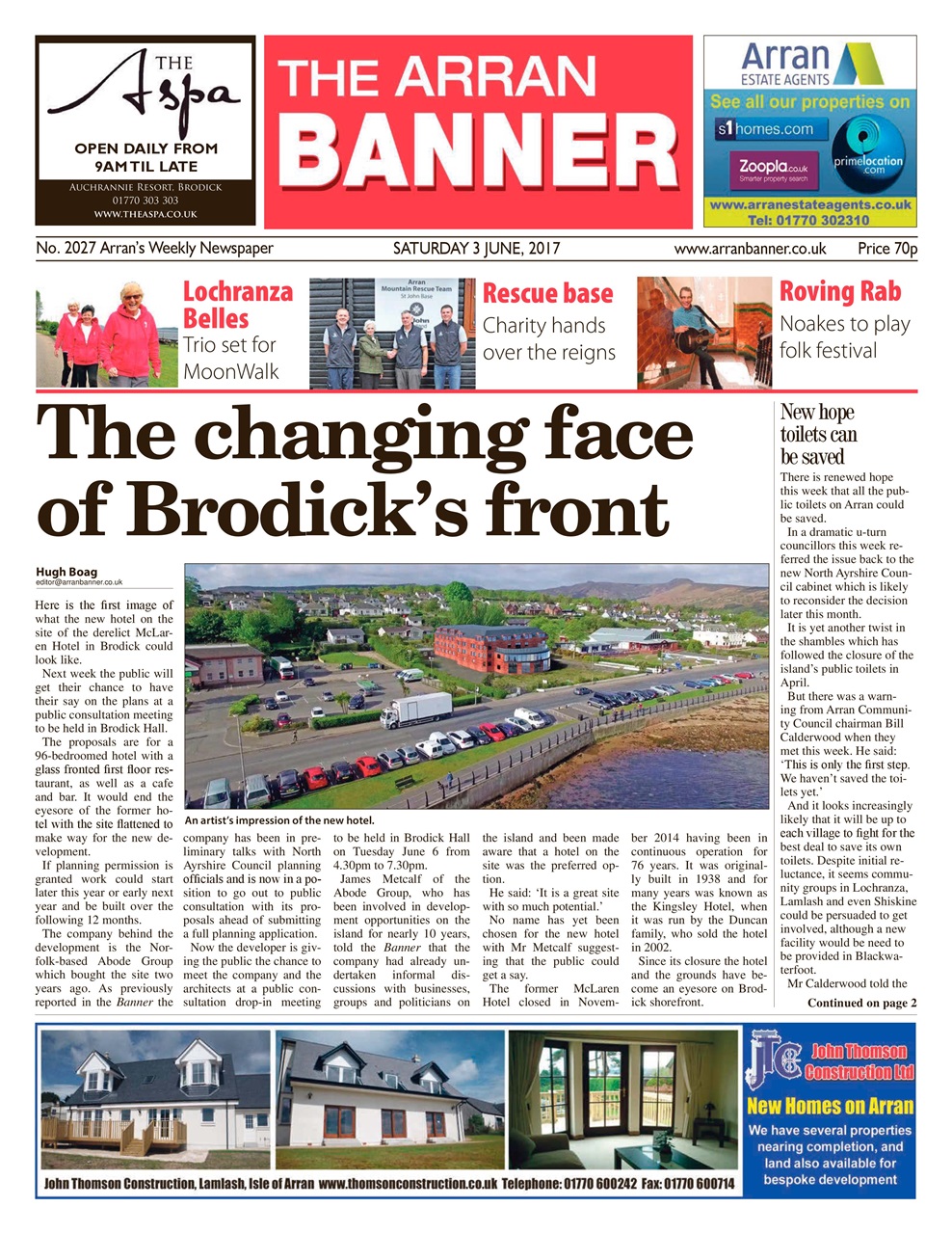 Arran Banner Preview Pages