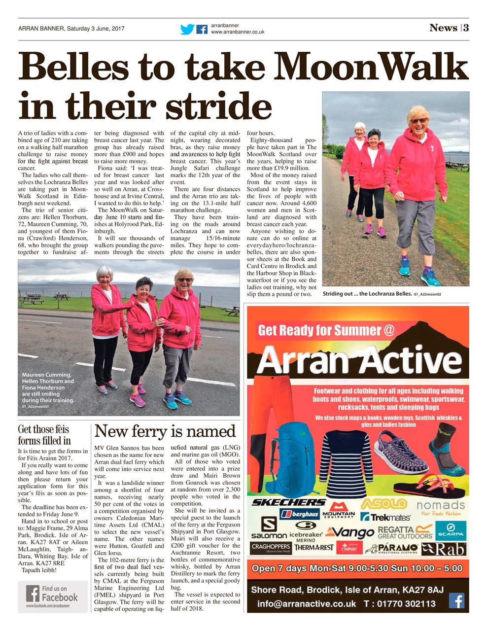 Arran Banner Preview Pages