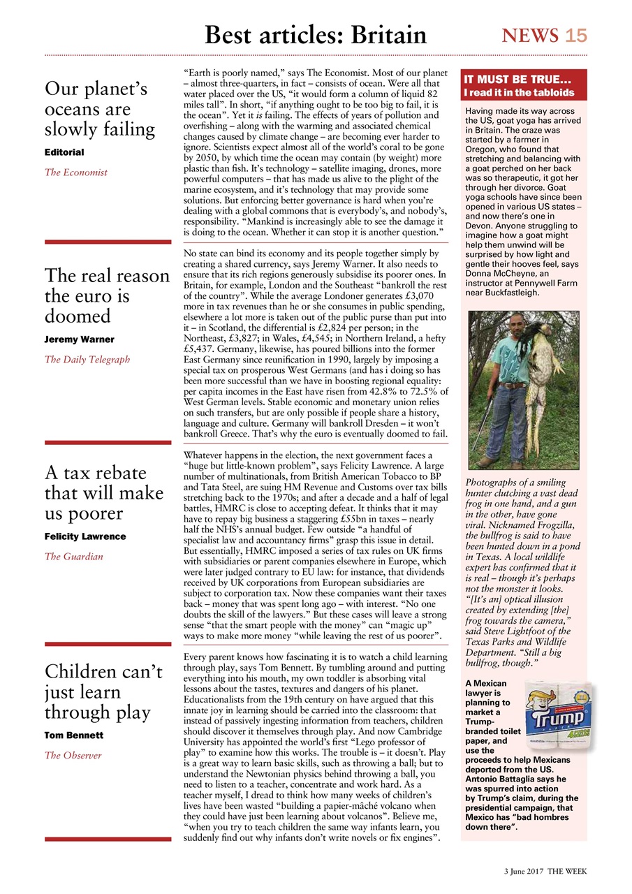 The Week Preview Pages