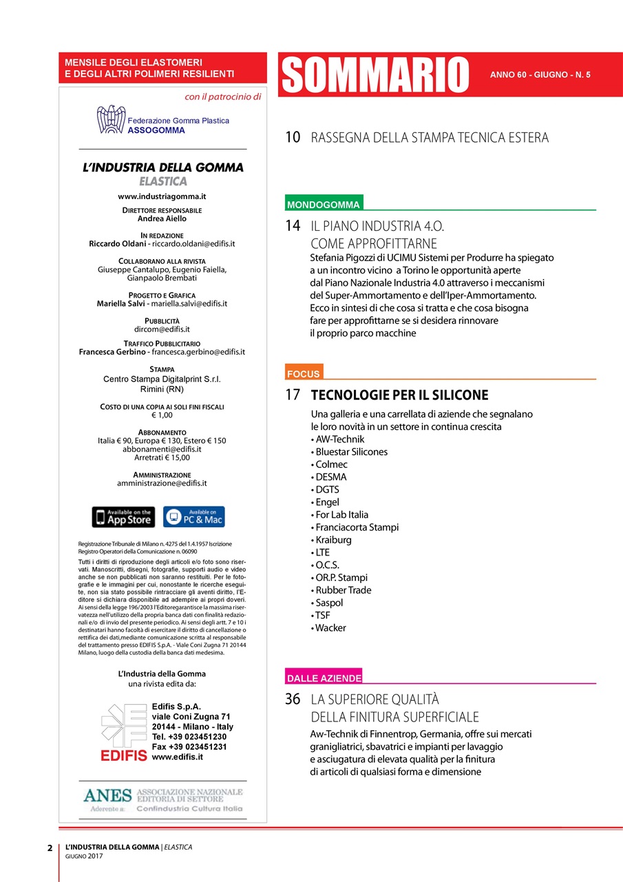L’industria della Gomma Preview Pages