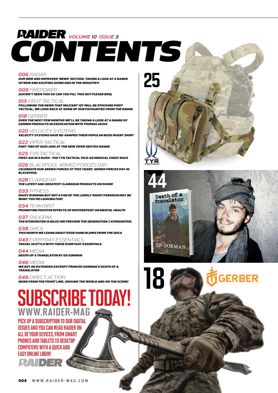 Raider Preview Pages