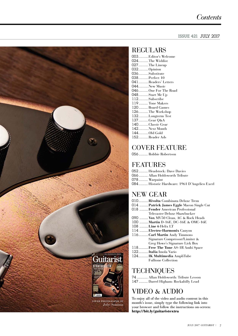 Guitarist Preview Pages