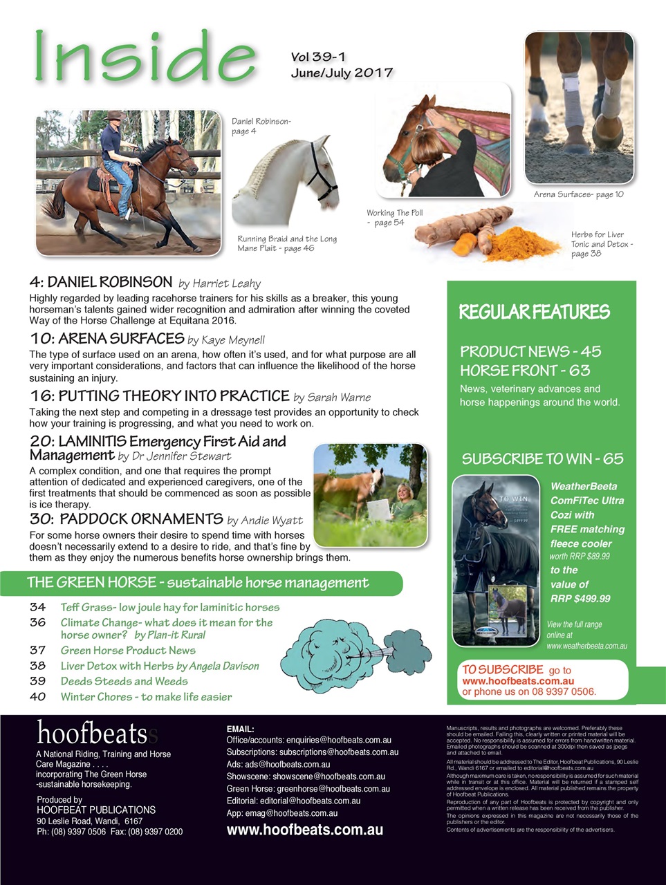 Hoofbeats Preview Pages