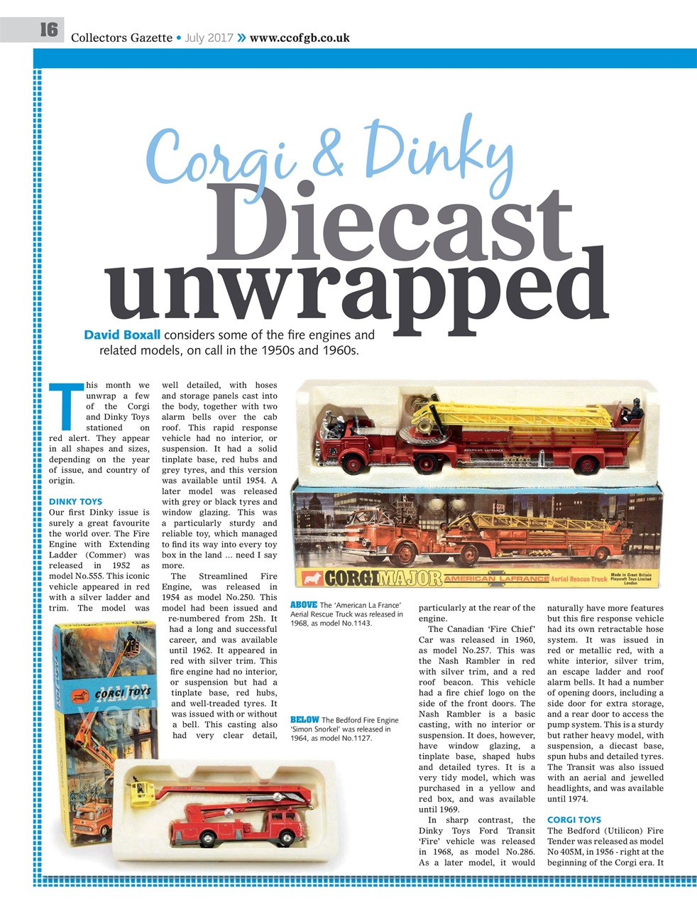 Collectors Gazette Preview Pages