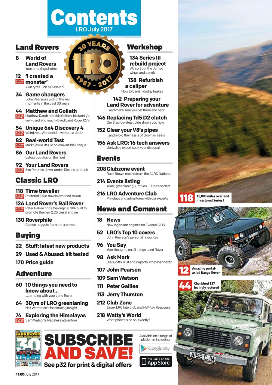 Land Rover Owner Preview Pages