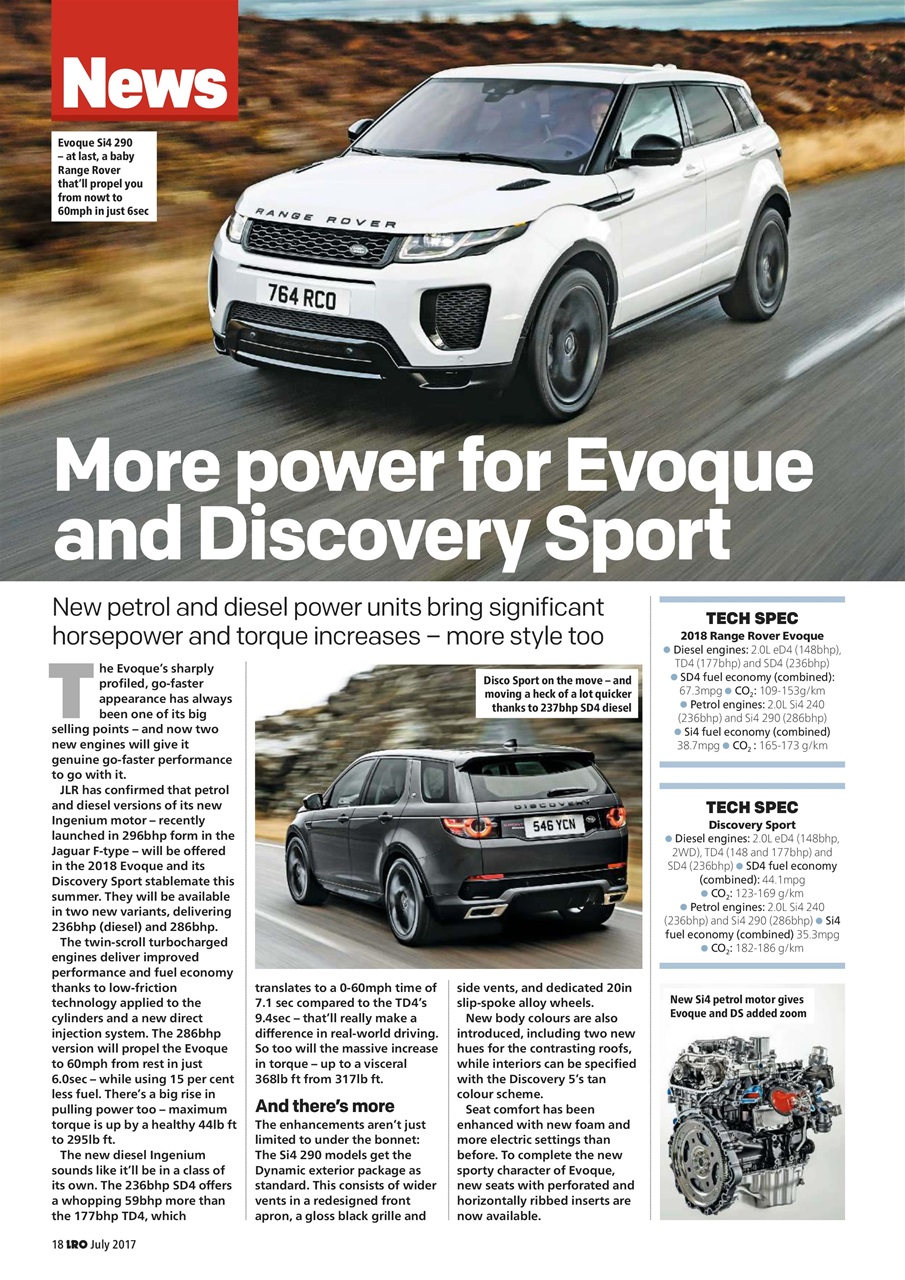 Land Rover Owner Preview Pages
