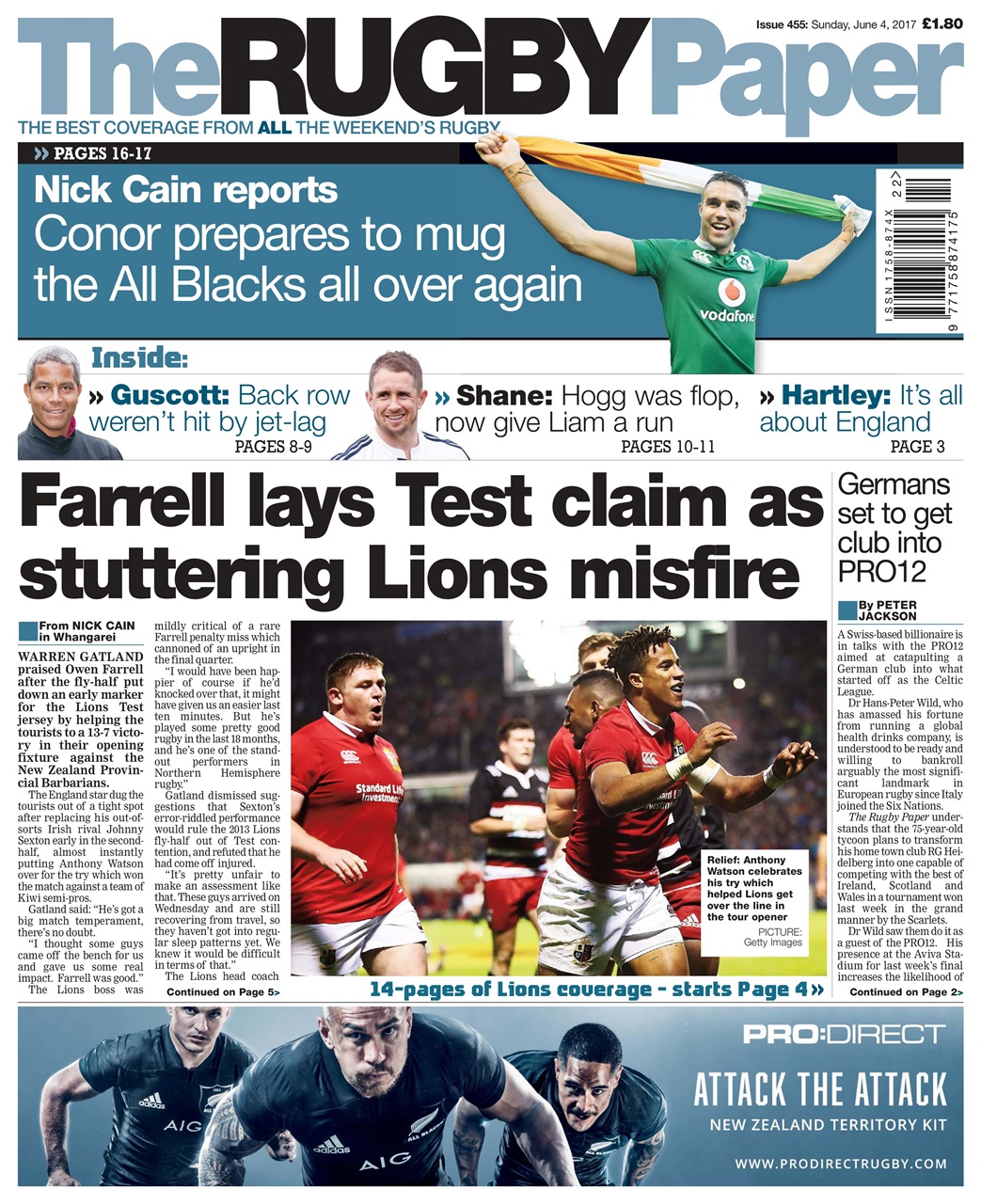The Rugby Paper Preview Pages