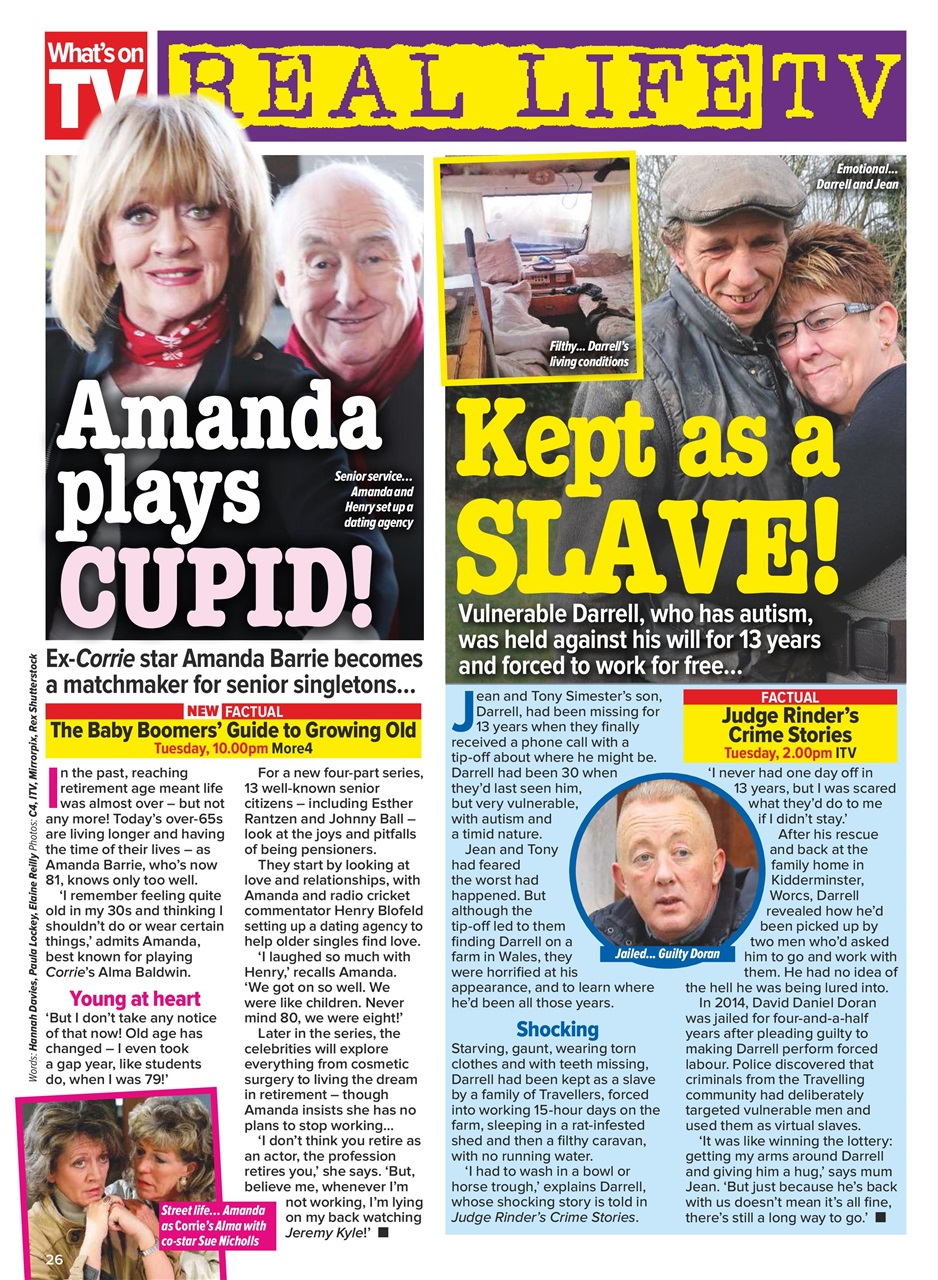 What's on TV Preview Pages