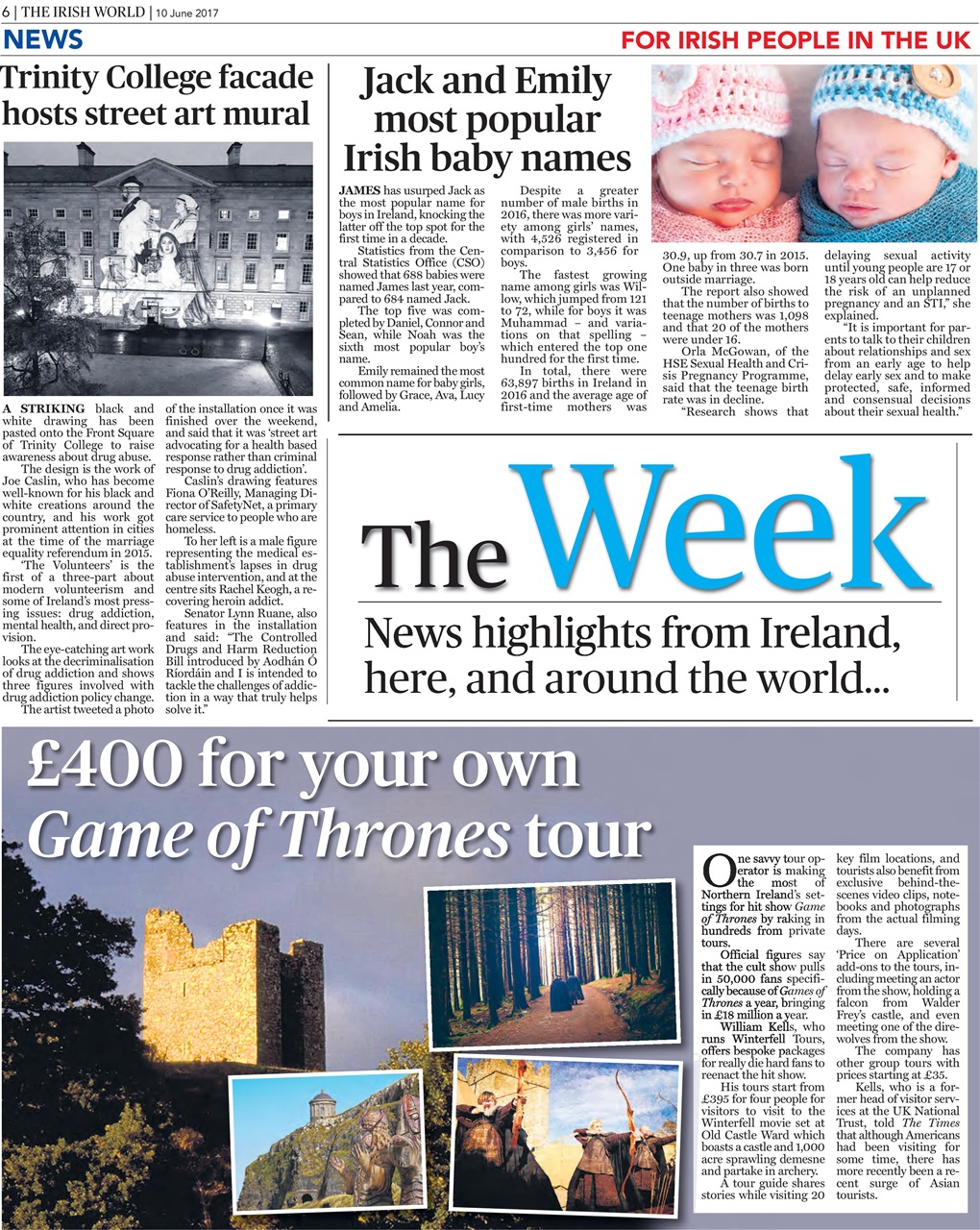 Irish World Preview Pages