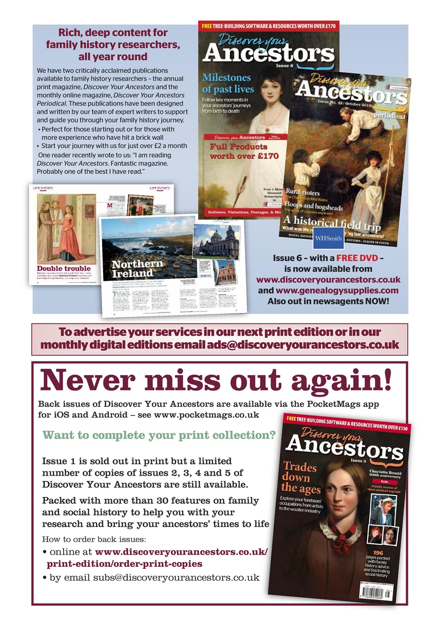 Discover Your Ancestors Preview Pages