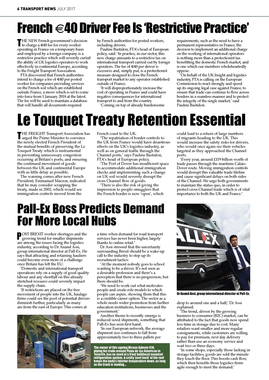 Transport News Preview Pages