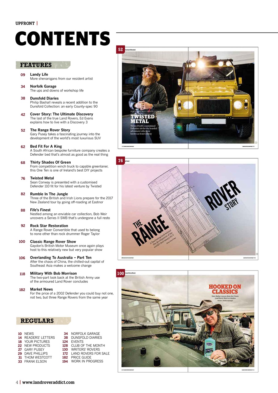 Land Rover Monthly Preview Pages