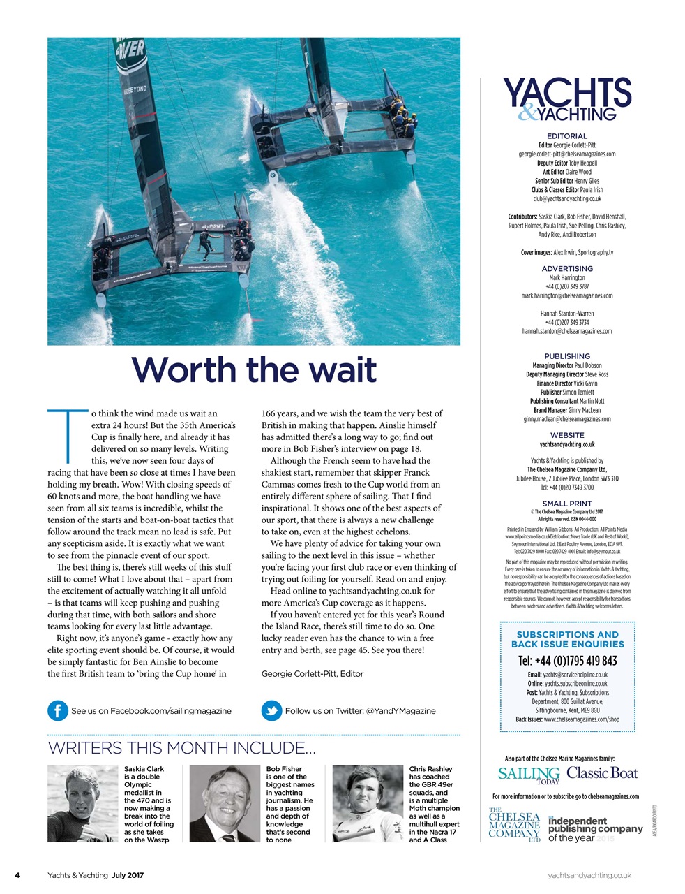 Yachts & Yachting Preview Pages
