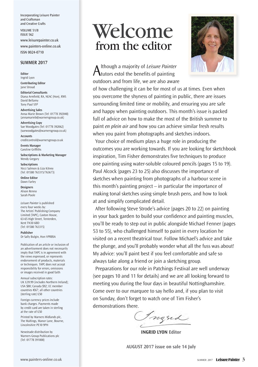 Leisure Painter & The Artist Preview Pages