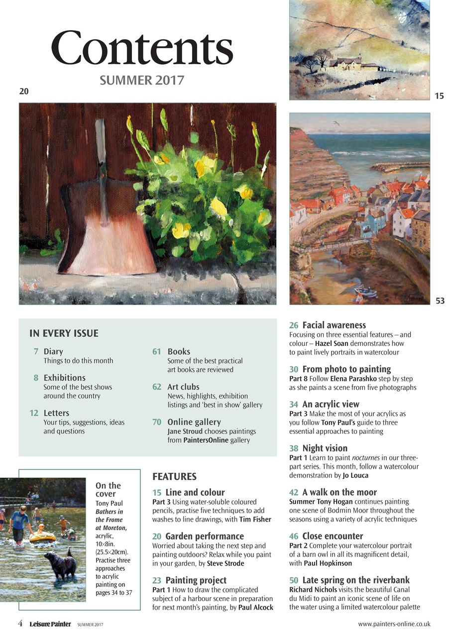 Leisure Painter & The Artist Preview Pages