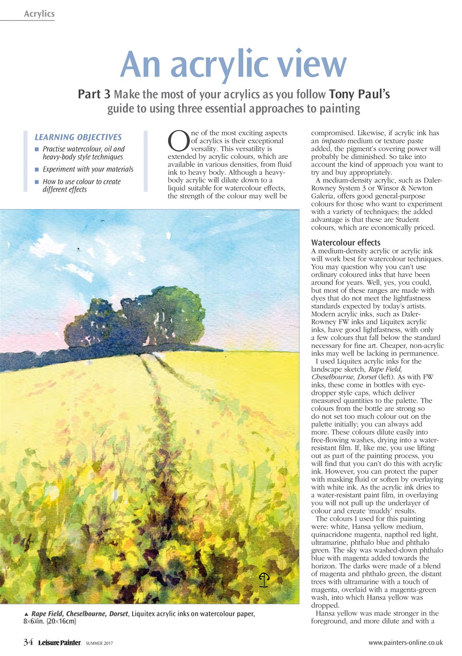 Leisure Painter & The Artist Preview Pages